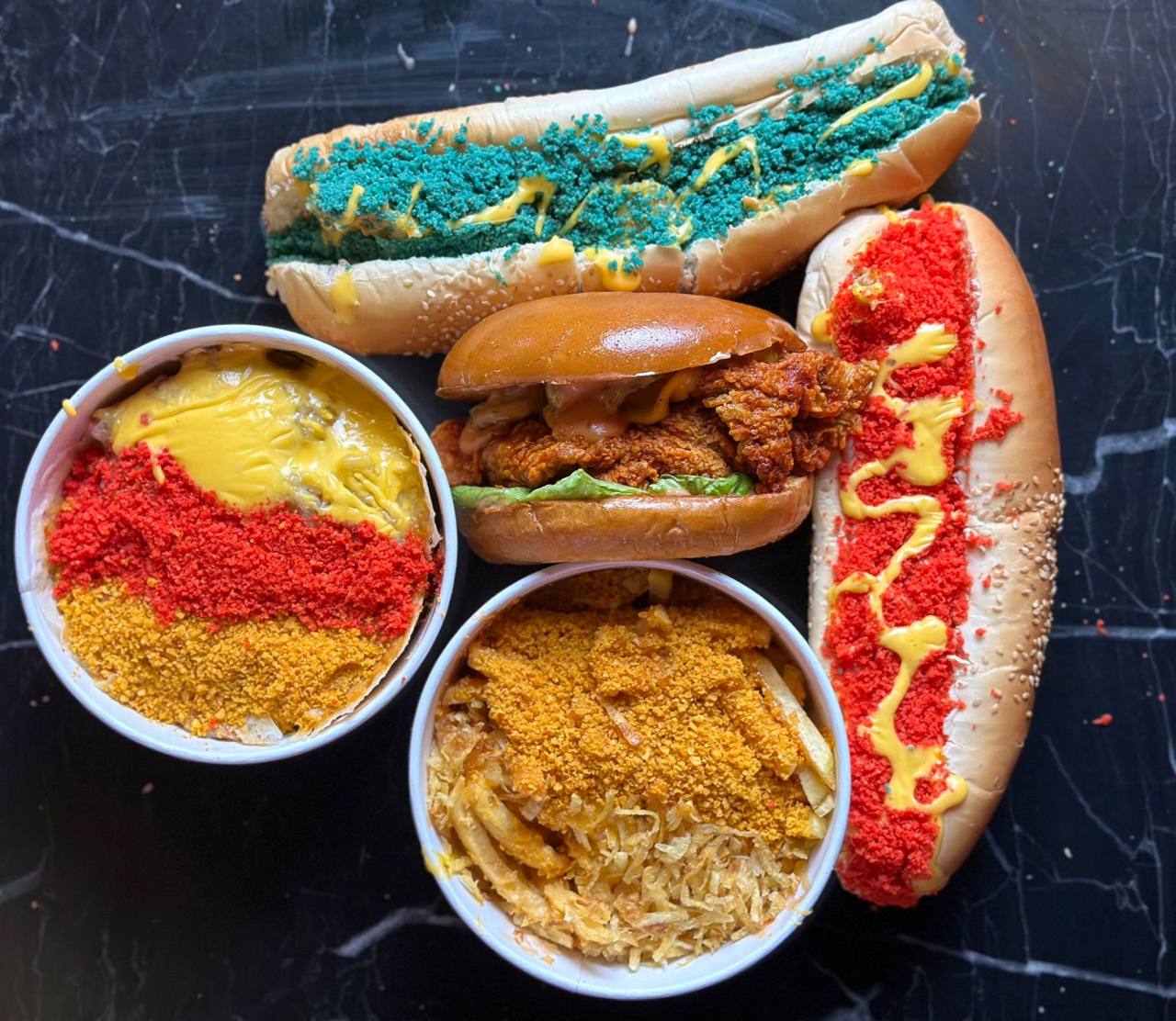 Delicious food spread